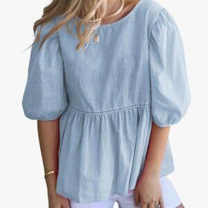 Light Blue Women's Blouse